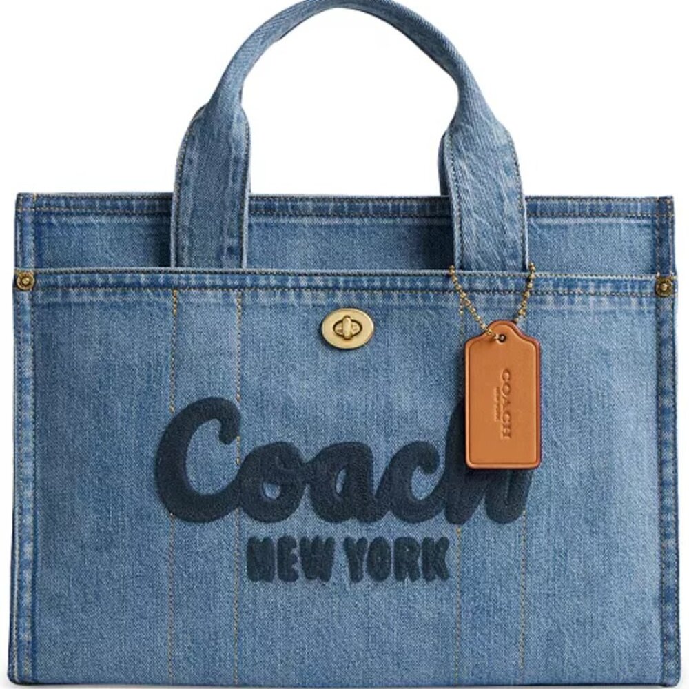 COACH DENIM CARGO TOTE